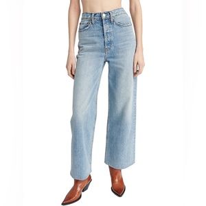 REDONE high rise extreme wide leg vintage jeans